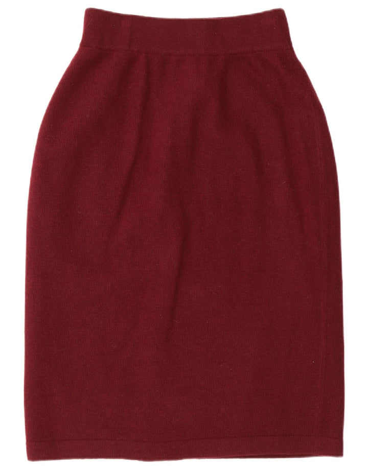 LUISA SPAGNOLI Womens Knit Pencil Skirt W36 XL Maroon