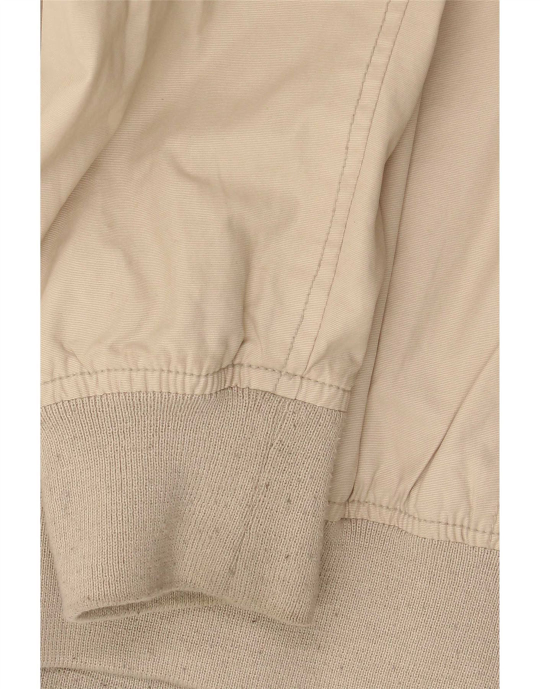 Schott Mens Military Bomber Jacket UK 38 Medium Beige Cotton