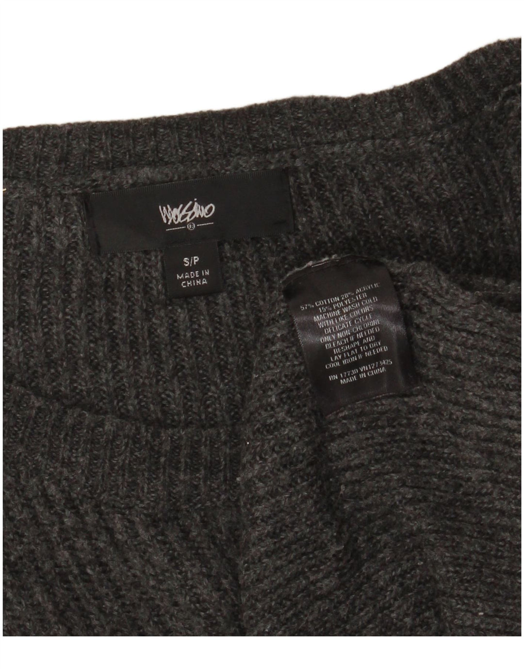 MOSSIMO Womens Oversized Boat Neck Jumper Sweater UK 10 Small Grey Cotton