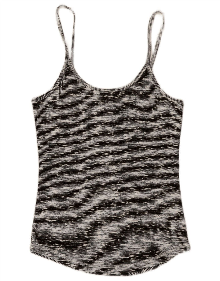 Champion Womens Cami Top UK 12 Medium Grey Flecked Cotton