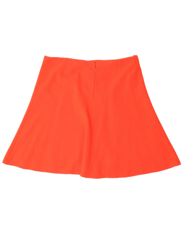 Marks & Spencer Womens A-Line Skirt UK 18 XL W38 Orange Viscose