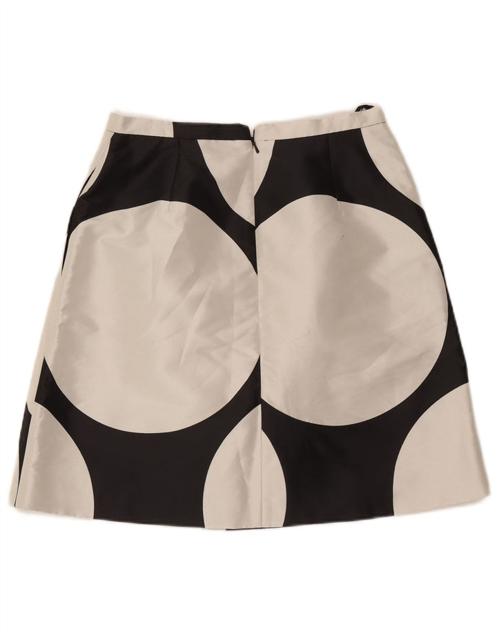 Coast Womens A-Line Skirt UK 12 Medium W30 Black Geometric