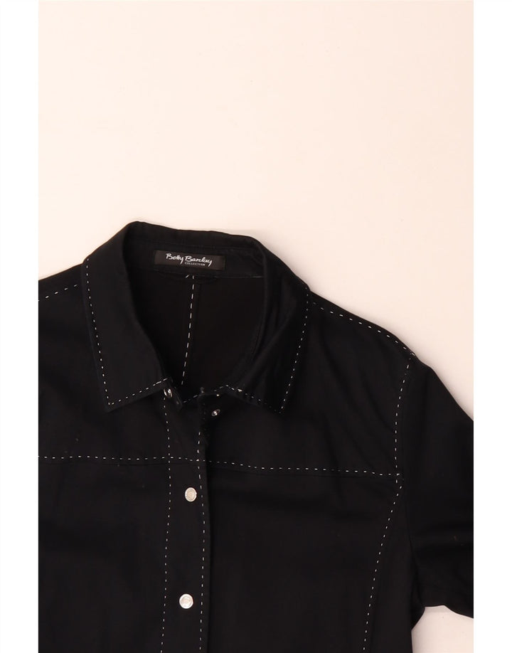 Betty Barclay Womens Bomber Jacket UK 14 Medium Black Cotton