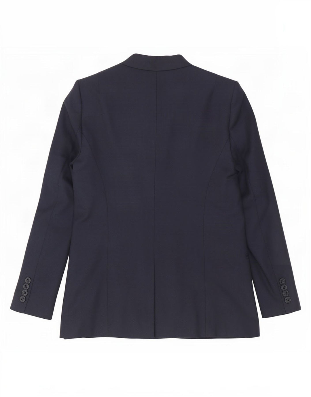 Reiss Womens Double Breasted Blazer Jacket UK 12 Medium Navy Blue Polyester