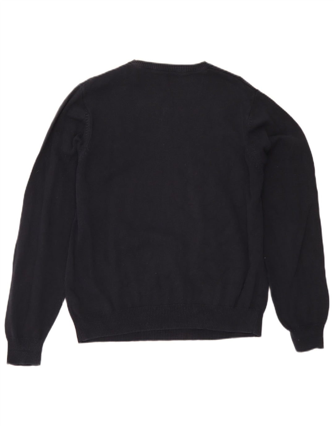 Marks & Spencer Mens Blue Harbour Crew Neck Jumper Sweater Medium Navy Blue