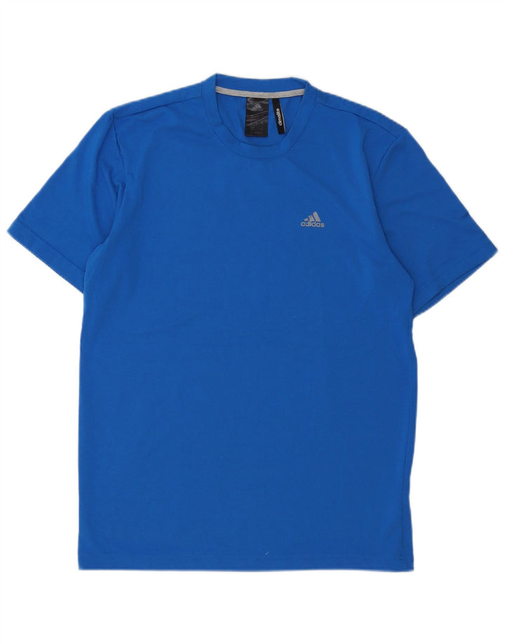 Adidas Mens Climalite T-Shirt Top Small Blue Polyester