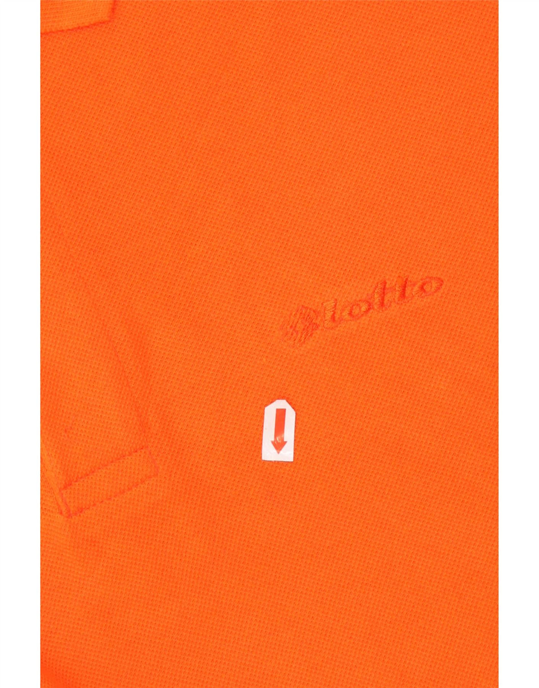 LOTTO Mens Polo Shirt Large Orange Cotton