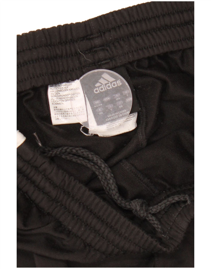 ADIDAS Mens Tracksuit Trousers Joggers UK 42/44 Large Black Colourblock