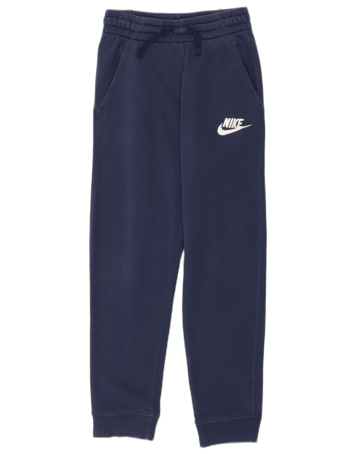 NIKE Boys Graphic Tracksuit Trousers Joggers 10-11 Years Medium  Navy Blue