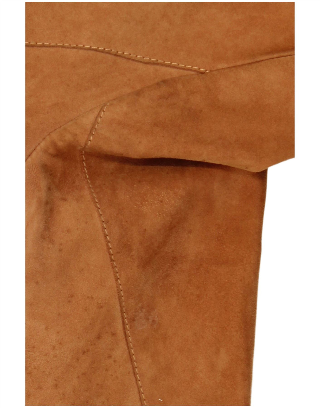 VINTAGE Womens 3 Button Suede Blazer Jacket IT 42 Medium Brown