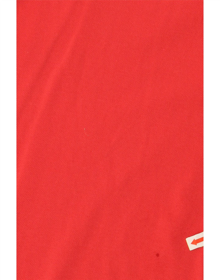 MONCLER Womens Polo Shirt UK 12 Medium Red