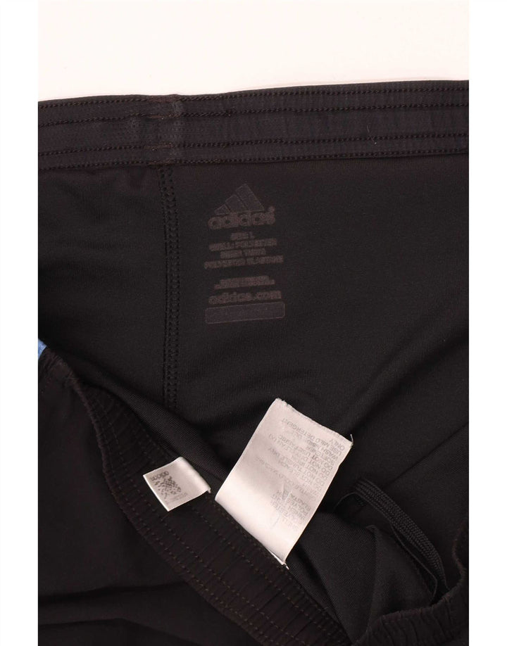 Adidas Mens Sport Shorts Large Black Colourblock Polyester
