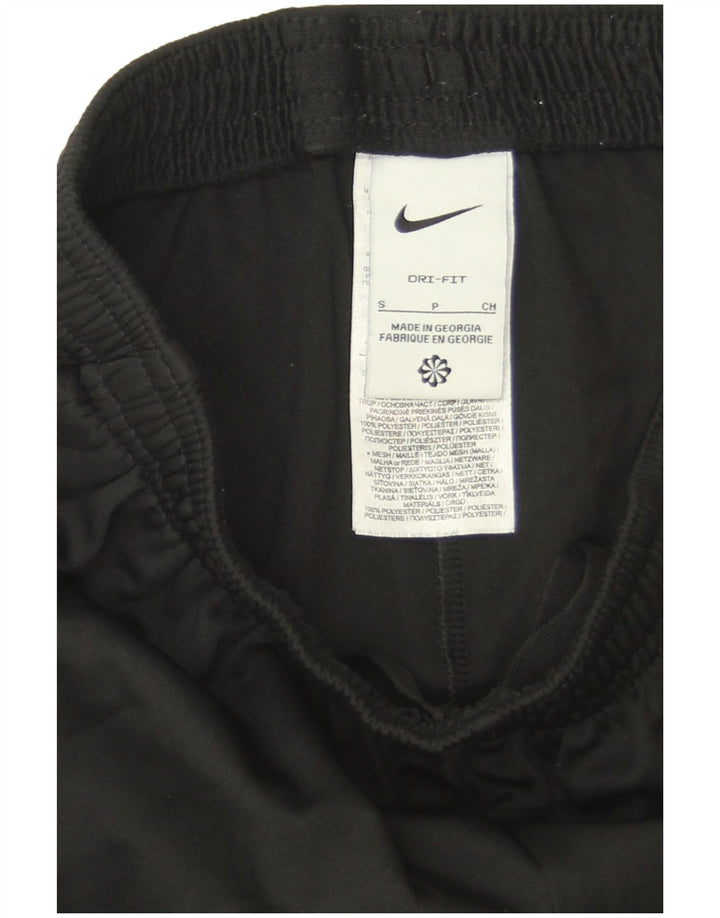 Nike Mens Dri Fit Tracksuit Trousers Small  Black Colourblock Polyester