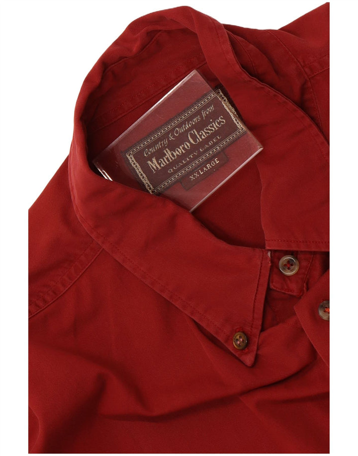 Marlboro Classics Mens Shirt 2XL Red