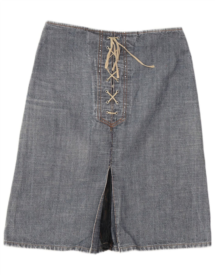 Liu Jo Womens Denim Skirt W28 Medium Blue Cotton
