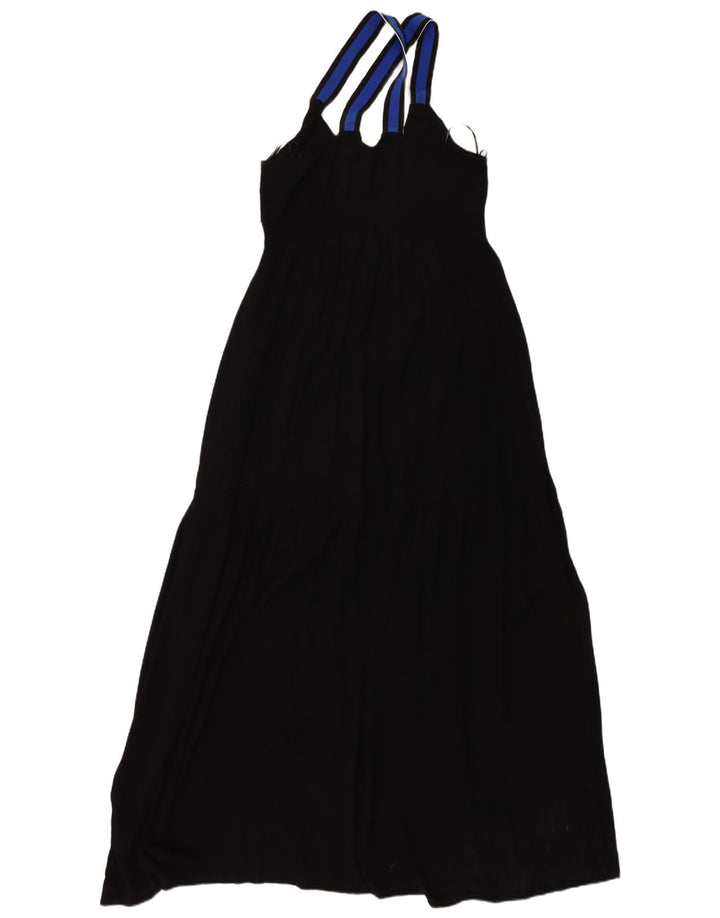 DESIGUAL Womens Abstract Pattern Maxi Dress EU 40 Medium Black Bohemian