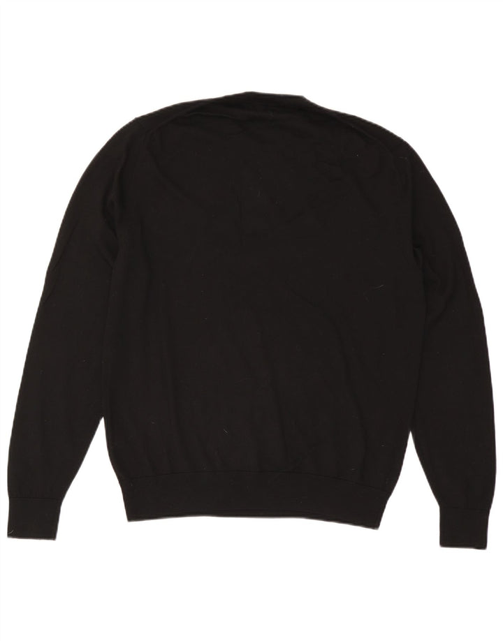 Paul Smith Mens Crew Neck Jumper Sweater Large Black Wool