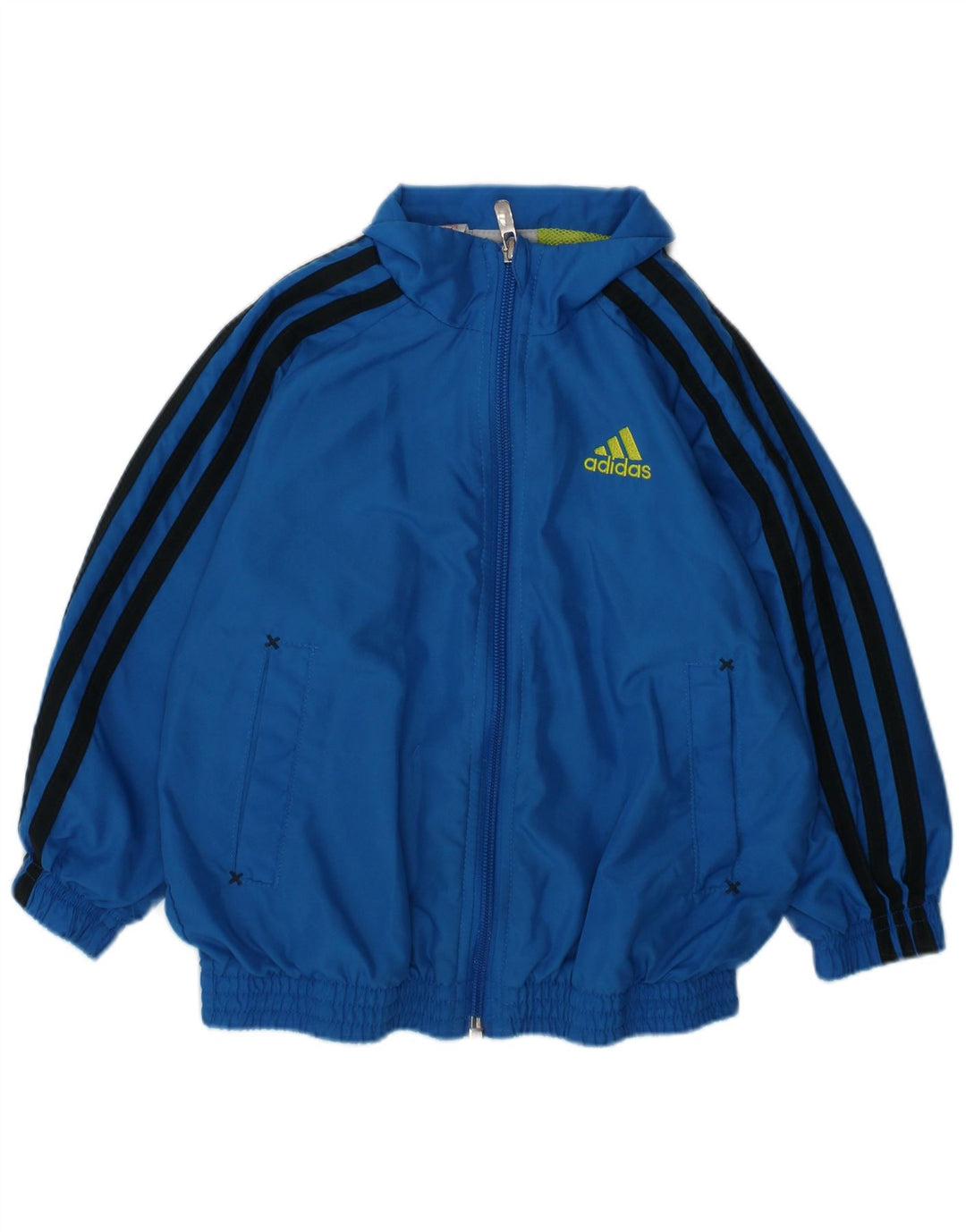 ADIDAS Baby Boys Tracksuit Top Jacket 18-24 Months Blue Polyester