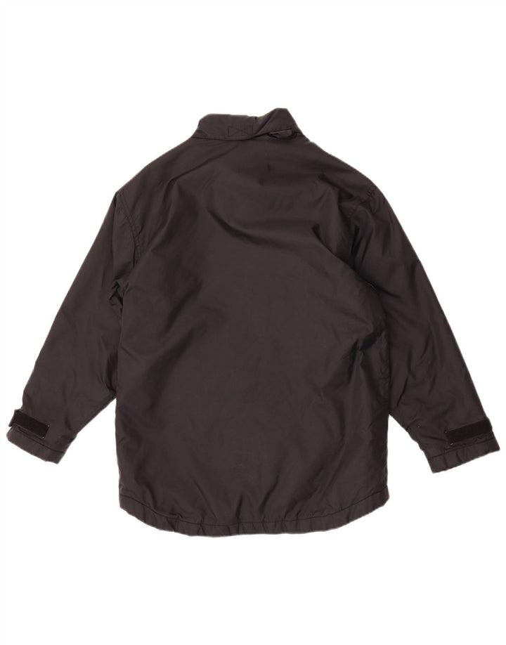 Reebok Boys Hooded Rain Jacket 13-14 Years Large Black Nylon
