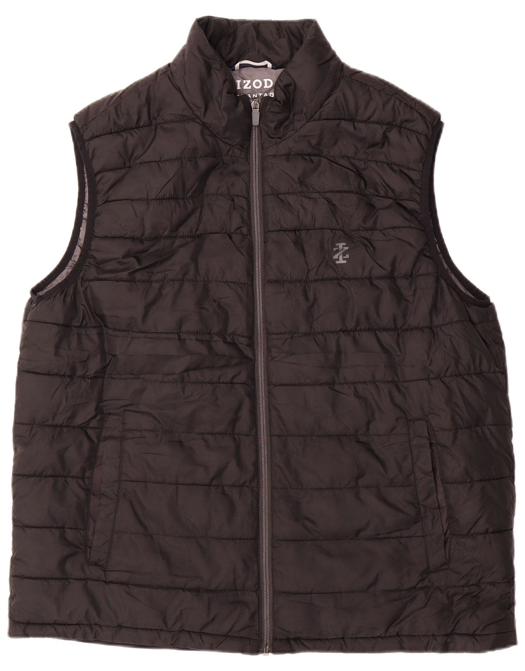 IZOD Mens Padded Gilet UK 40 Large Black Polyester