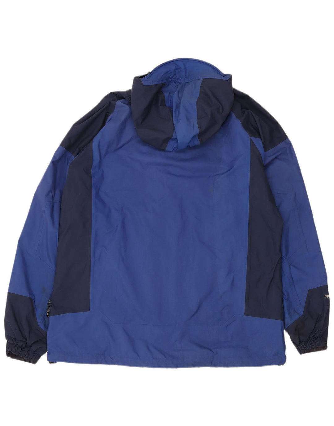 SPRAYWAY Mens Hooded Rain Jacket UK 42 XL Blue Colourblock Nylon