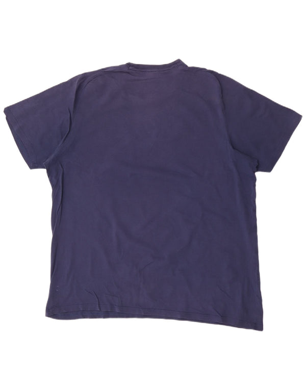 Adidas Mens Graphic T-Shirt Top XL Navy Blue