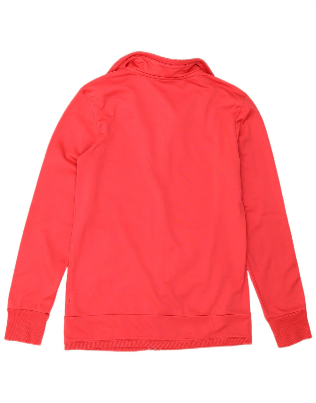 ADIDAS Womens Tracksuit Top Jacket UK 4/6 XS Red Polyester