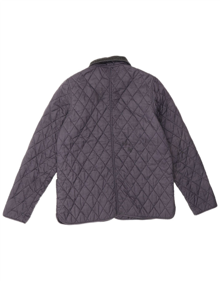 Barbour Womens Quilted Jacket UK 12 Medium  Navy Blue Polyester