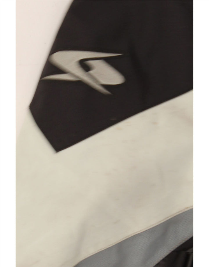 Spyke Mens Graphic Bomber Jacket UK 40 Large Black Colourblock Biker