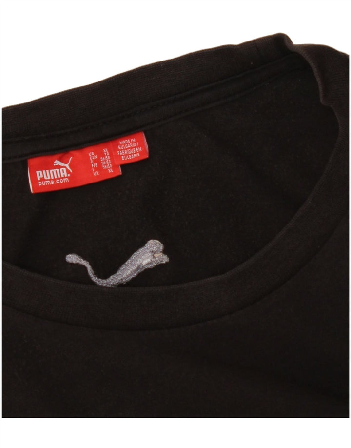 PUMA Mens Graphic T-Shirt Top XL Black