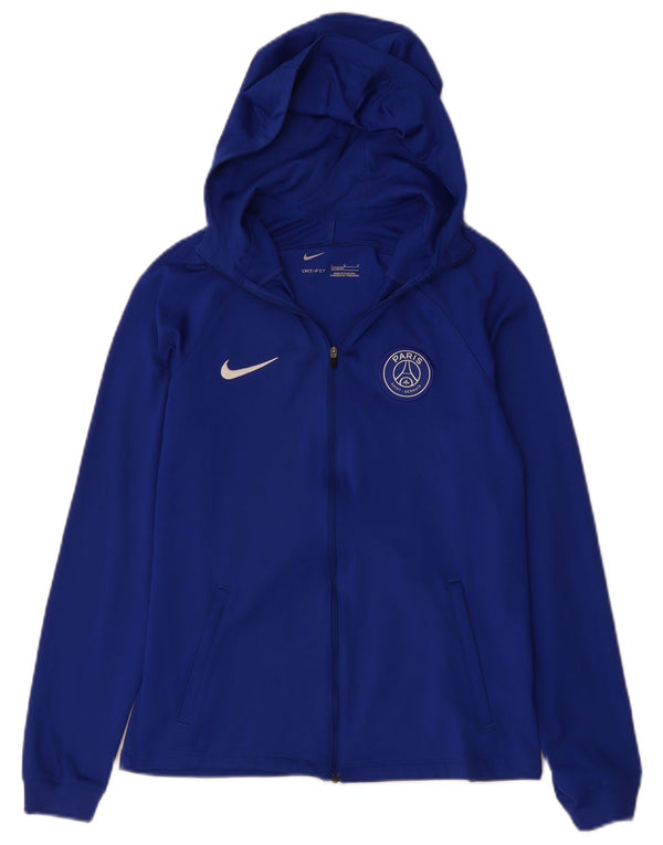 Nike Boys Paris Saint- Germain Zip Hoodie Sweater 12-13 Years Large Blue