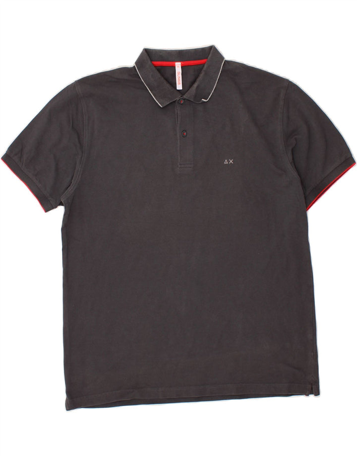SUN68 Mens Polo Shirt 2XL Grey Cotton Vintage Sun68 and Second-Hand Sun68 from Messina Hembry 
