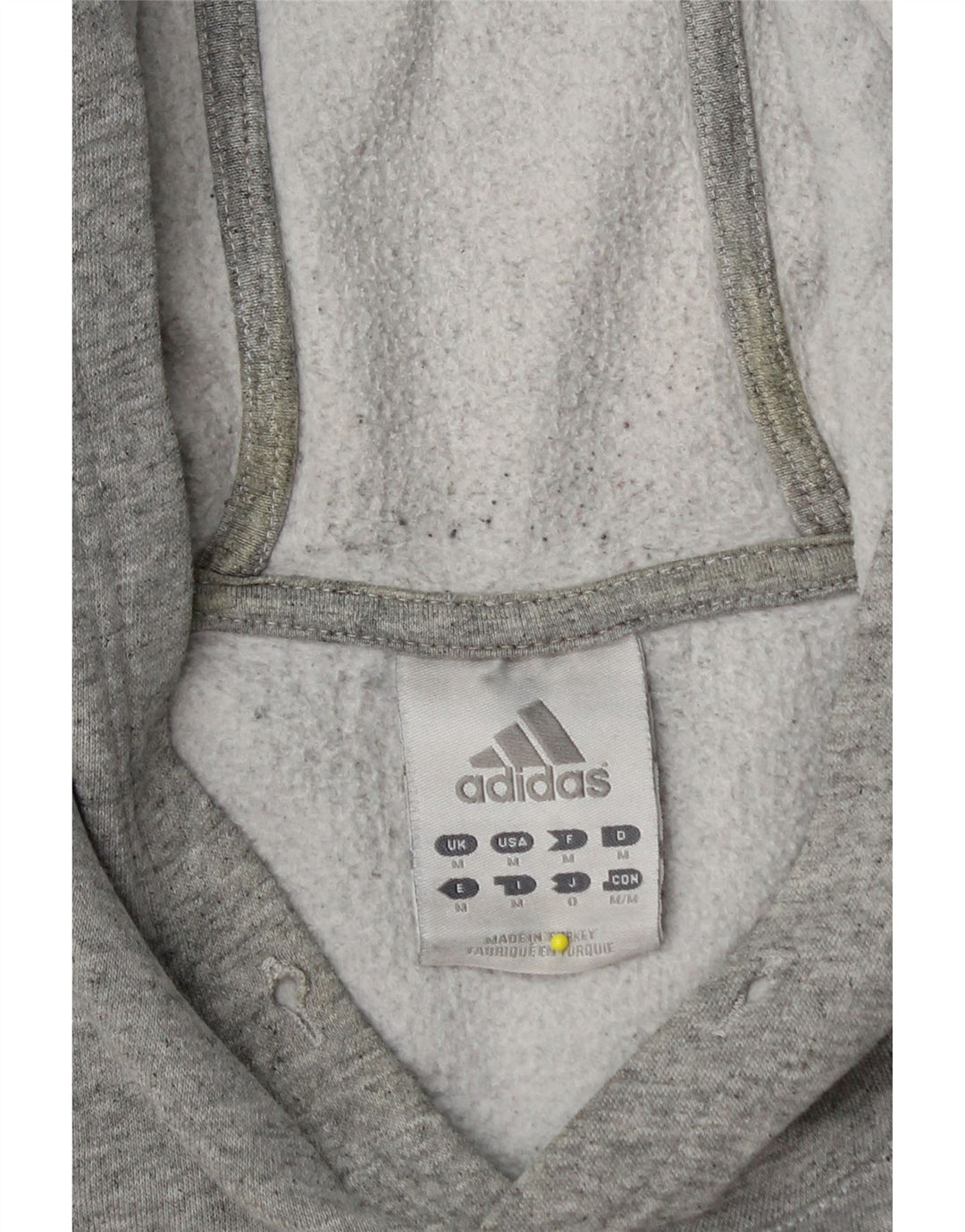 ADIDAS Mens Graphic Hoodie Jumper Medium Grey