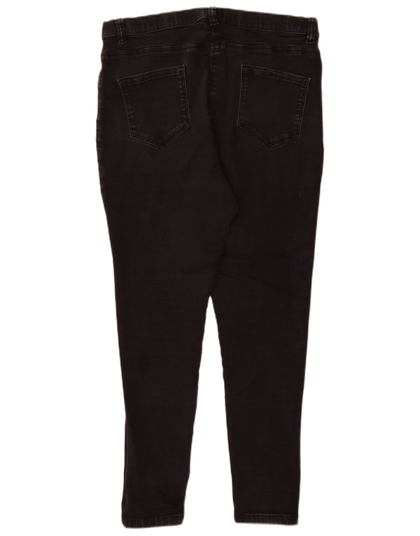 M&Co Womens Jegging Jeans UK 18 XL W36 L29 Black Cotton