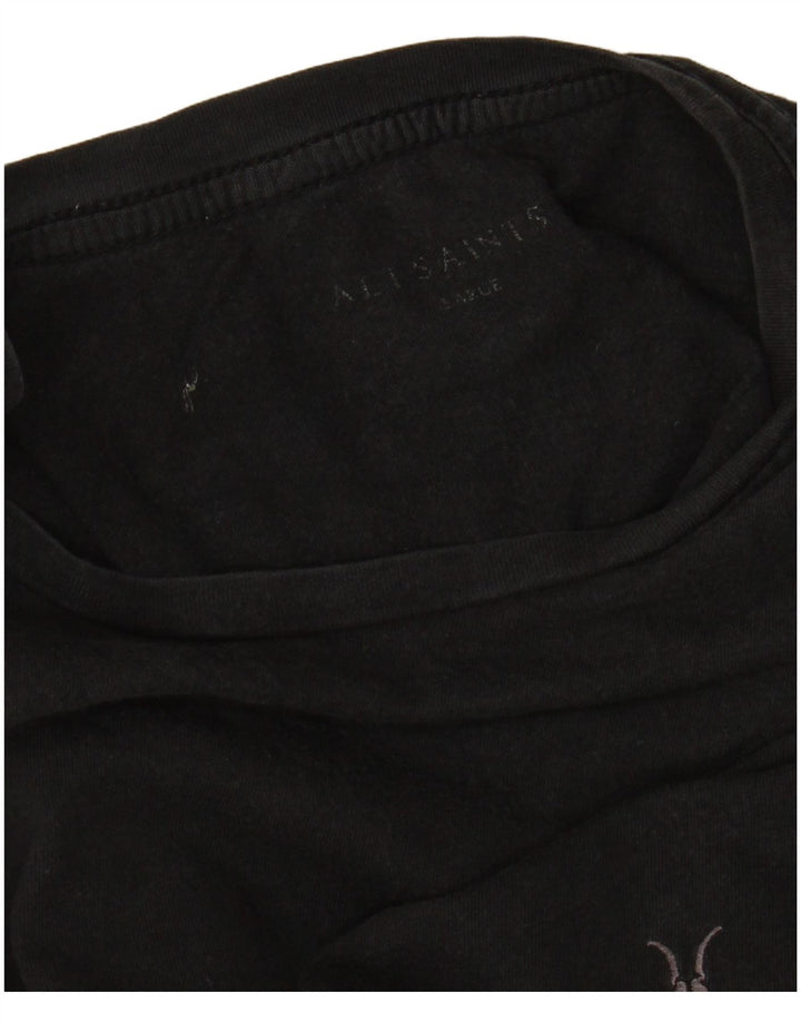 ALL SAINTS Mens T-Shirt Top Large Black