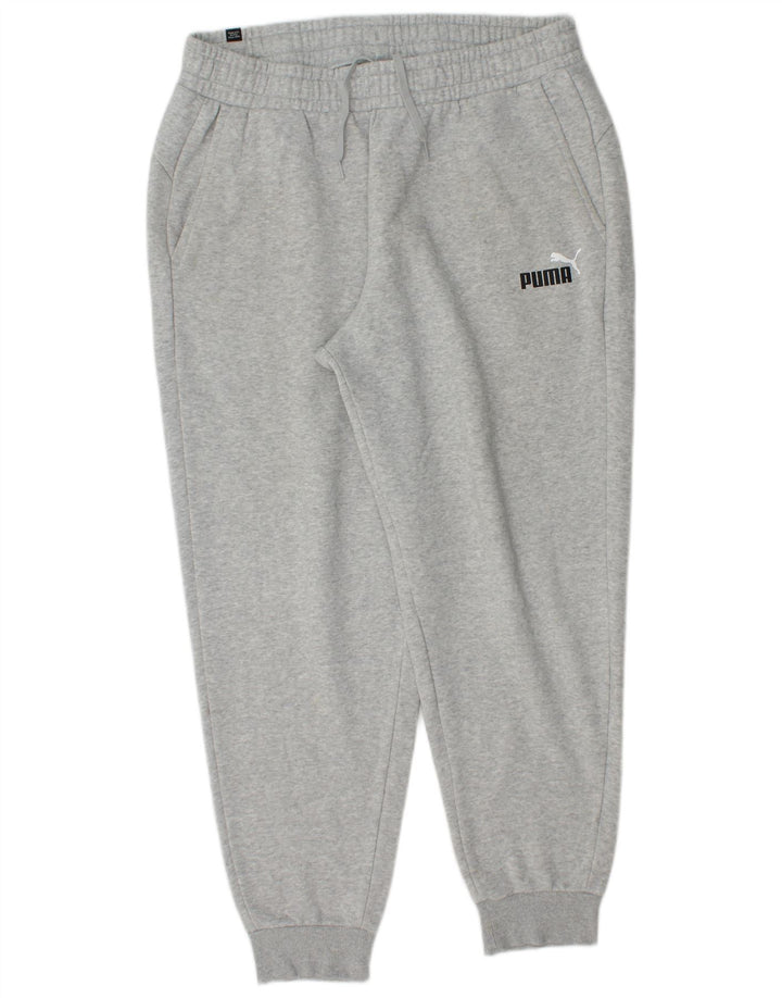 PUMA Mens Tracksuit Trousers Joggers XL  Grey Cotton