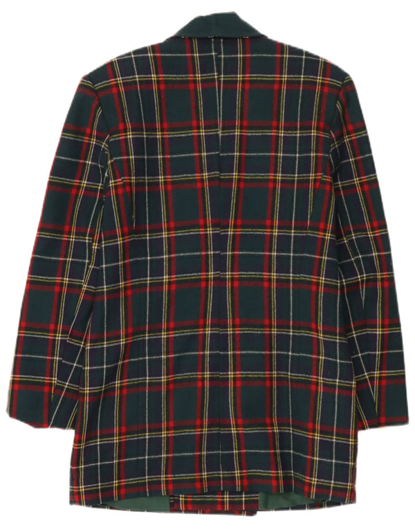 Vintage Womens Blazer Jacket UK 10 Small Multicoloured Check