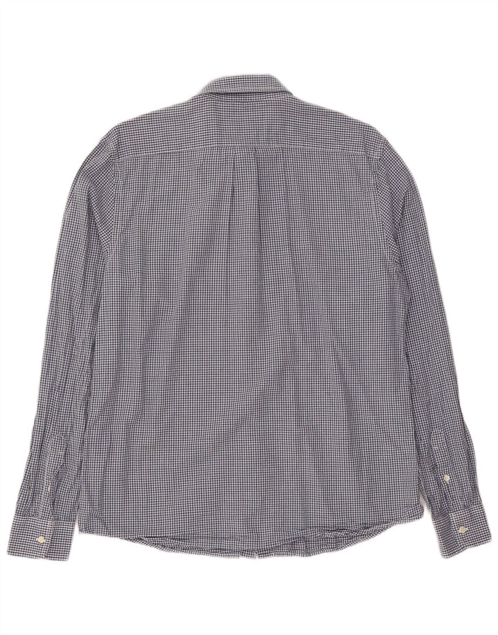 WRANGLER Mens Regular Fit Shirt Medium Blue Gingham Cotton