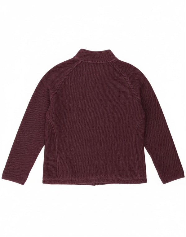 Weird Fish Womens Zip Neck Sweatshirt Jumper UK 18 XL Purple Cotton