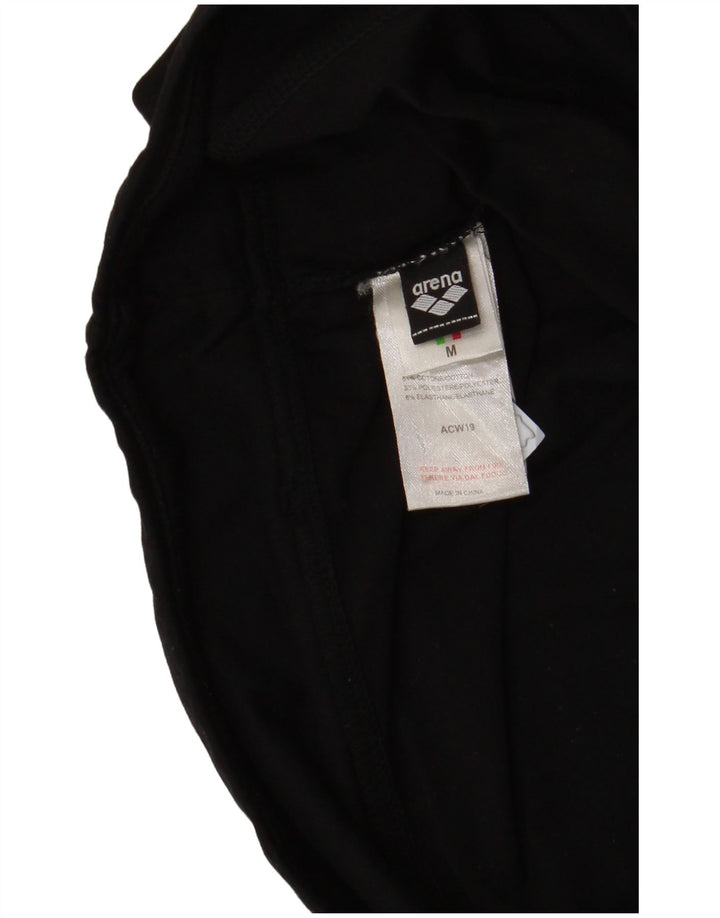 Arena Womens Leggings UK 12 Medium Black Cotton