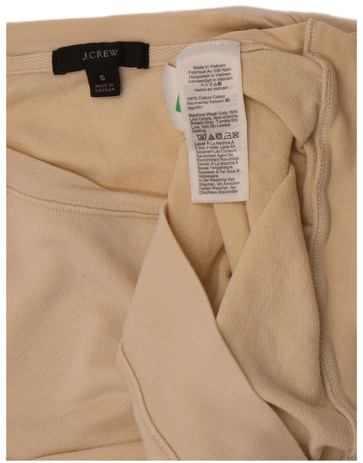 J. Crew Womens Crop Oversized Sweatshirt Jumper UK 10 Small Off White