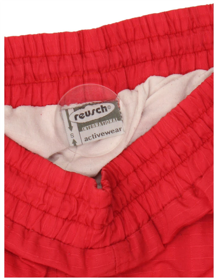 Reusch Mens Tracksuit Trousers Joggers Small  Red Colourblock Polyamide