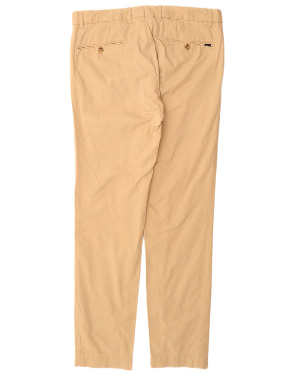 POLO RALPH LAUREN Mens Slim Tapered Chino Trousers W32 L31 Beige Cotton