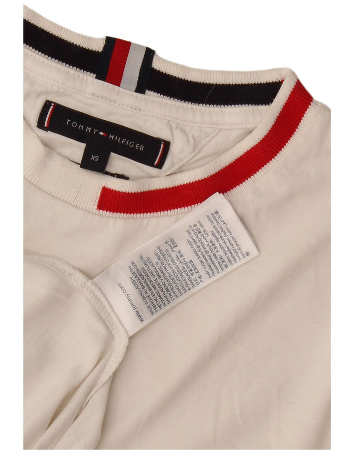 Tommy Hilfiger Mens T-Shirt Top XS White Cotton
