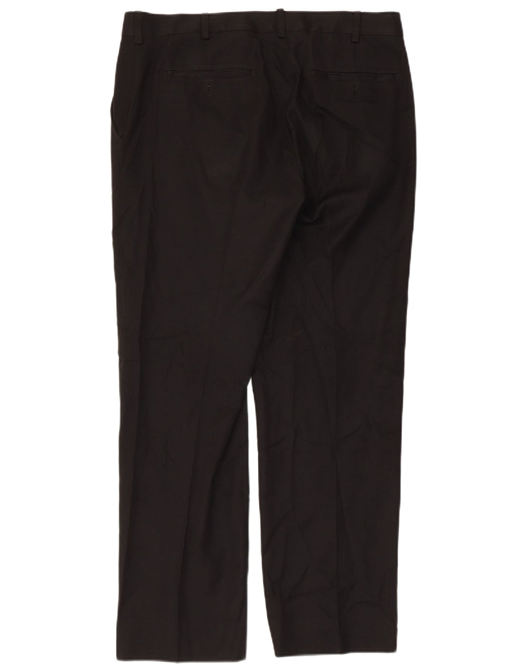 Izod Mens Straight Chino Trousers W34 L32  Black Polyester