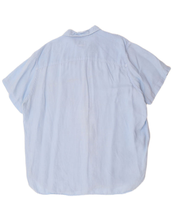 TIMBERLAND Mens Regular Fit Short Sleeve Shirt 3XL Blue