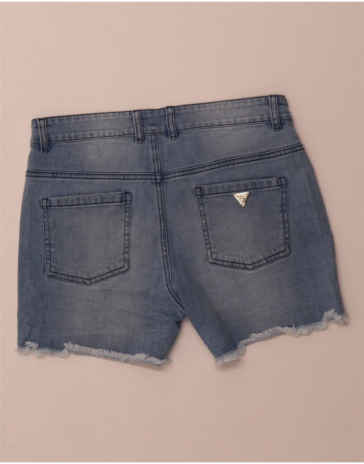 GUESS Girls Denim Shorts 13-14 Years W28 Blue Cotton