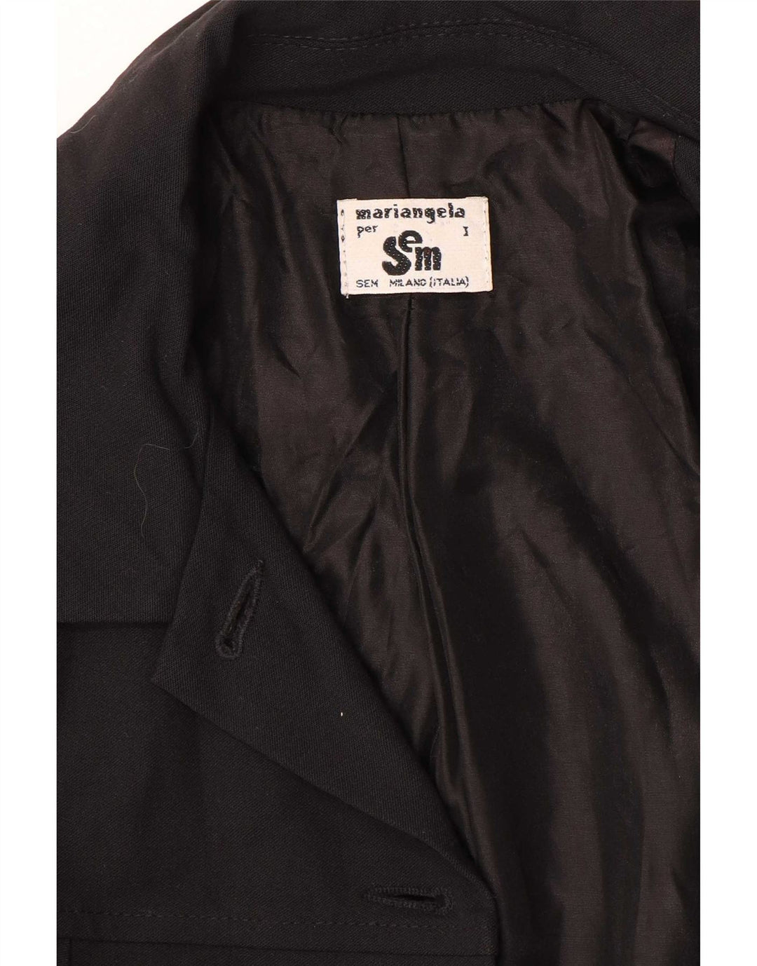 Vintage Womens 4 Button Blazer Jacket UK 10 Small Black