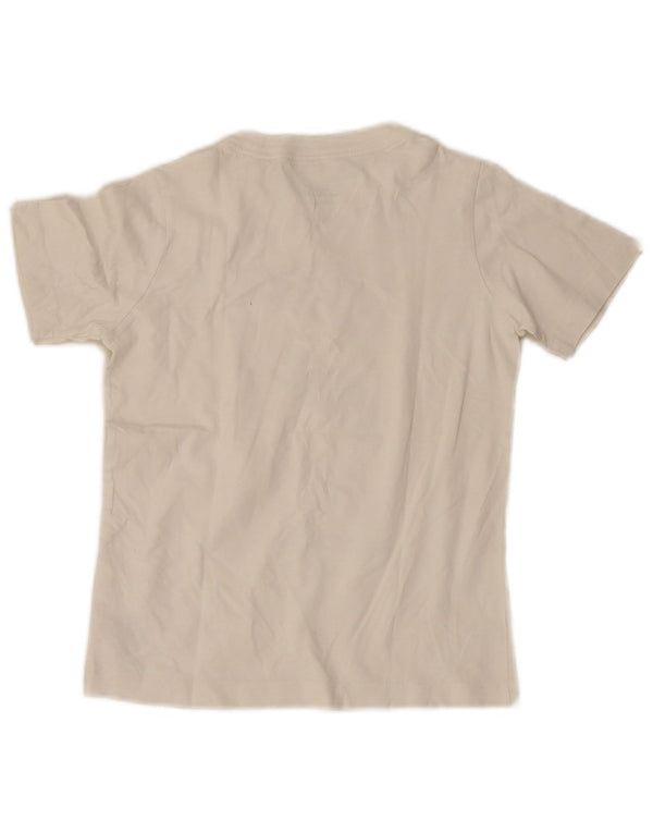Nike Boys Standard Fit Graphic T-Shirt Top 8-9 Years Small White Cotton