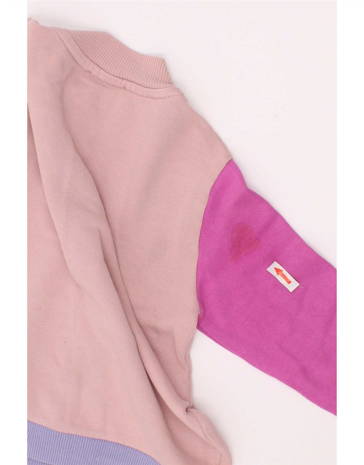 Benetton Girls Tracksuit Top Jacket 2-3 Years Multicoloured Colourblock